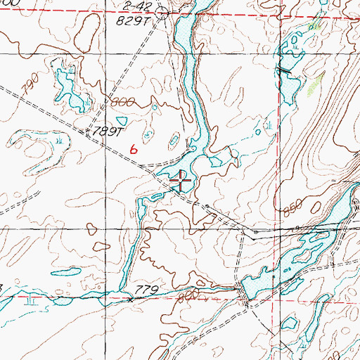 Topographic Map of Snakebite Reservoir, WA