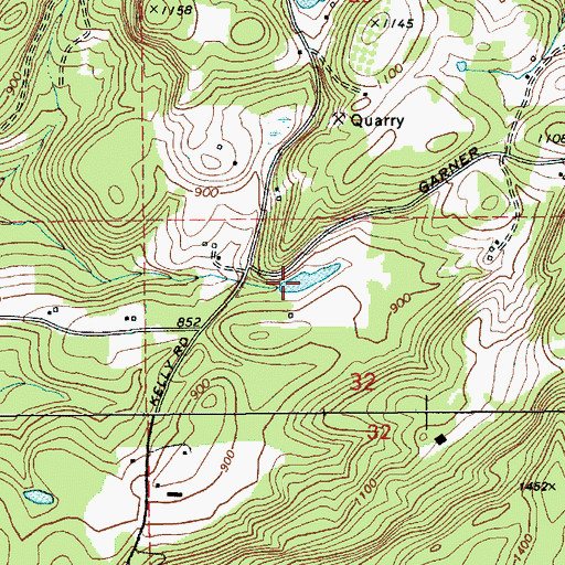 Topographic Map of Leroy Anderson Reservoir, WA