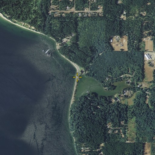 Aerial/Satellite Image of Whiteman Cove Dam, WA
