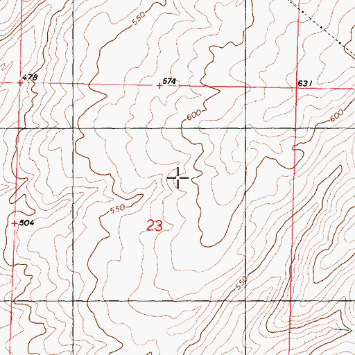 Topographic Map of Iowa Beef Processors Waste Pond, WA