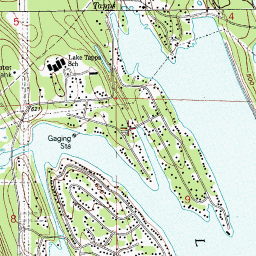 Topographic Map of Lake Tapps Dike Number One Dam, WA