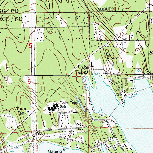 Topographic Map of Lake Tapps Dike Number 2A, WA