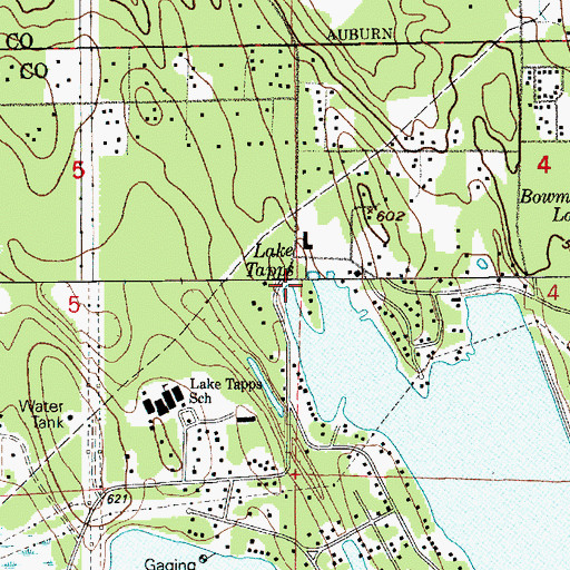 Topographic Map of Lake Tapps Dike Number 2B, WA