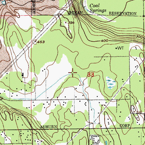 Topographic Map of Lake Tapps Dike Number Three Dam, WA