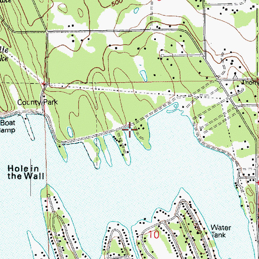 Topographic Map of Lake Tapps Dike Number 10, WA