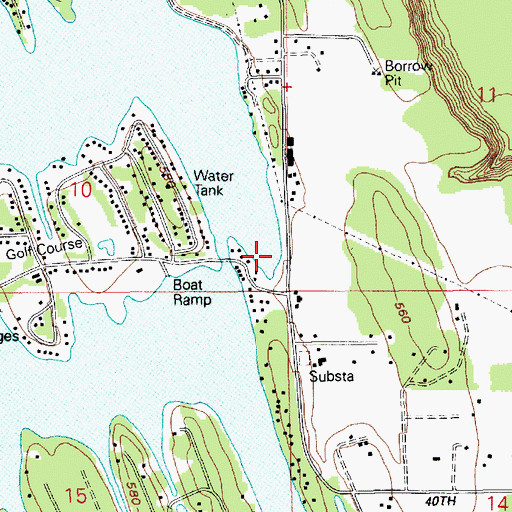 Topographic Map of Lake Tapps Dike Number 12, WA