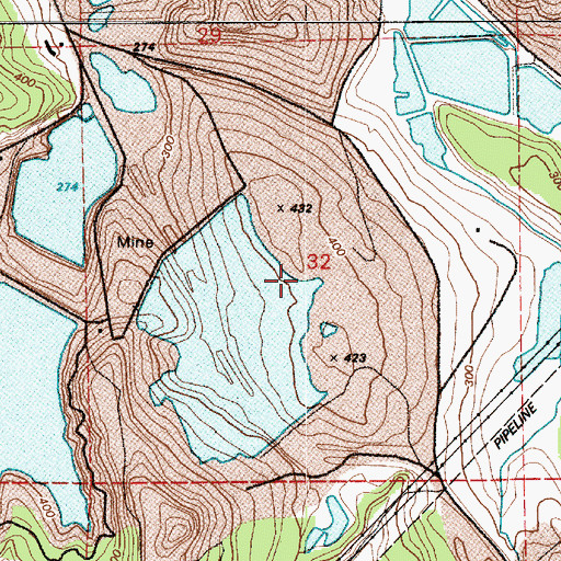Topographic Map of Dam Number 3B, WA