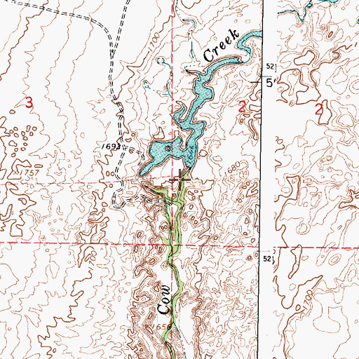 Topographic Map of Sheep Springs Dam, WA
