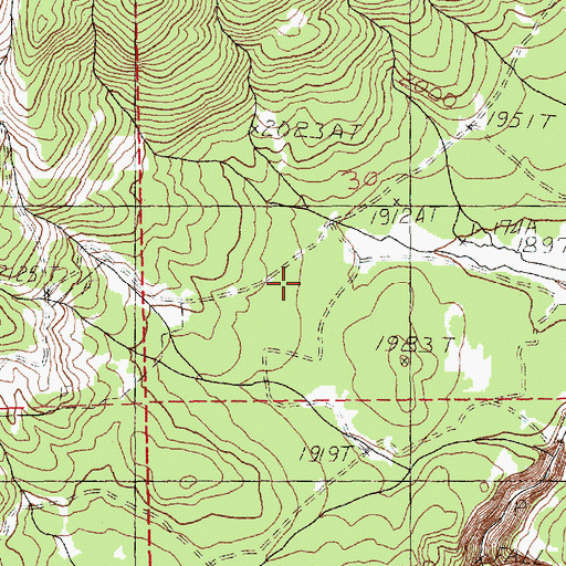 Topographic Map of Panakanic Water Works Dam, WA