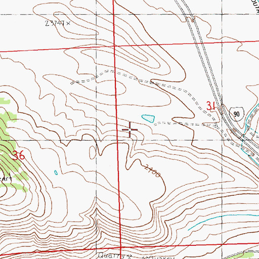 Topographic Map of Knudson Dam, WA