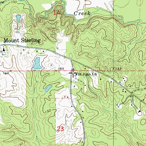 Topographic Map of Saint John Christian Methodist Episcopal Church, AL
