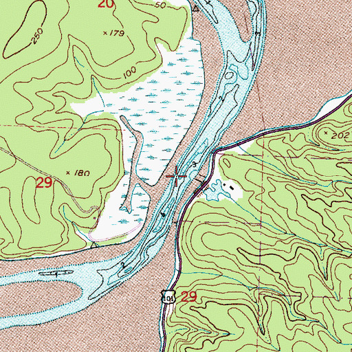 Topographic Map of Refuge Display Pool Dam, WA