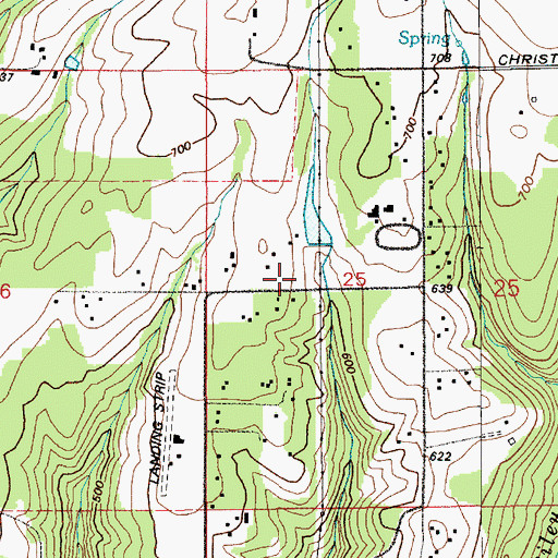 Topographic Map of Binford Reservoir Dam, WA
