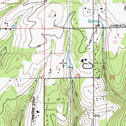 Topographic Map of Binford Reservoir, WA