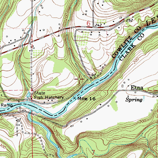 Topographic Map of Colvin Creek Dam, WA