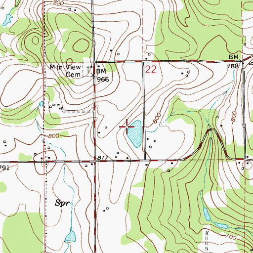 Topographic Map of Elmer Dam, WA