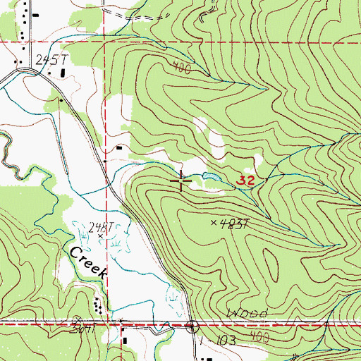 Topographic Map of Follette Dam, WA