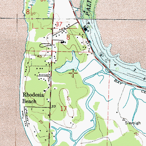 Topographic Map of Gunderson Dam, WA