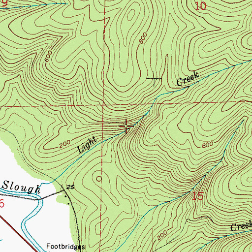 Topographic Map of Electric Creek Dam, WA