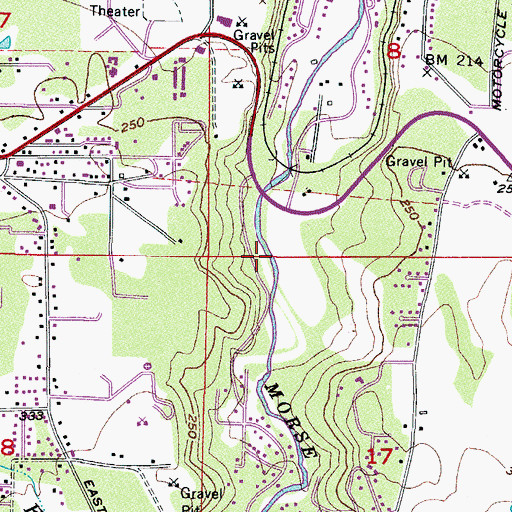 Topographic Map of Rains Dam, WA