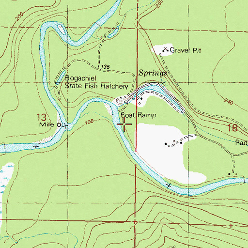 Topographic Map of Forks Dam, WA