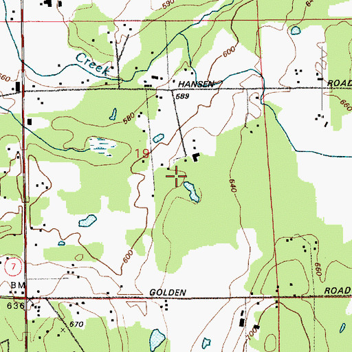 Topographic Map of Thompson Dam, WA