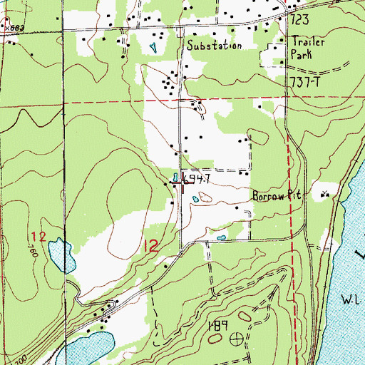 Topographic Map of Lindstrom Dam Number One, WA