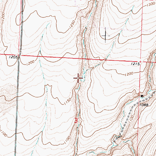 Topographic Map of Coffin Sheep Dam, WA