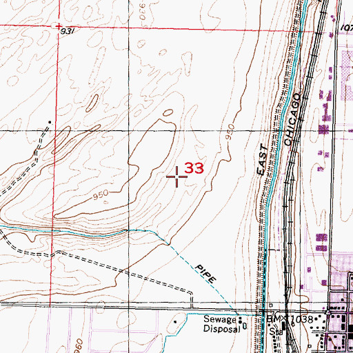 Topographic Map of Taggares Dam Number Four, WA