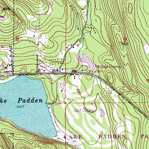 Topographic Map of Bullard Dam, WA