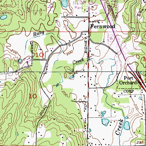 Topographic Map of Root Dam, WA
