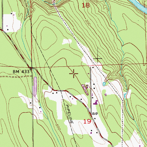 Topographic Map of Evanchaa Dam Number One, WA
