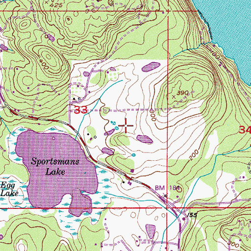 Topographic Map of Boyce Dam, WA