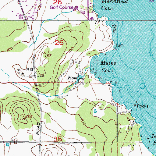 Topographic Map of Lawson Dam Number One, WA