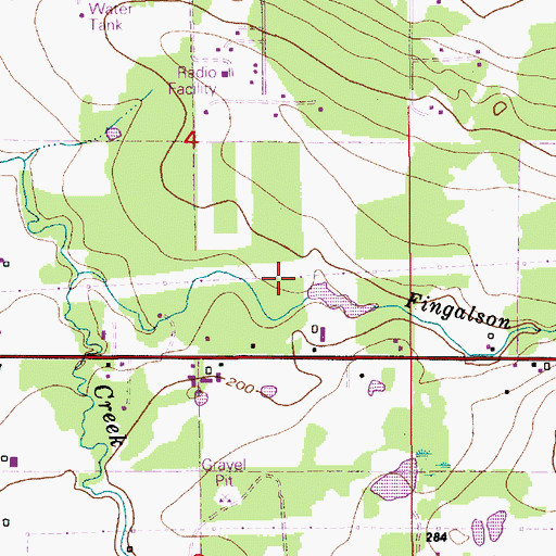 Topographic Map of Smrekar Reservoir Dam, WA