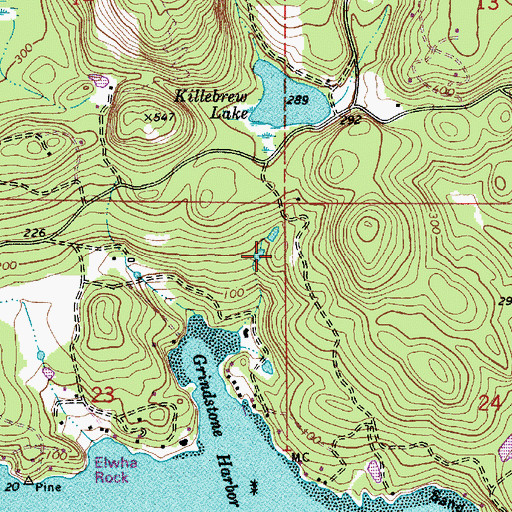 Topographic Map of Warrack Dam Number One, WA
