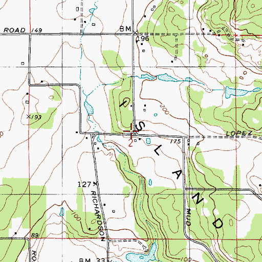Topographic Map of Oberholtzer Dam, WA
