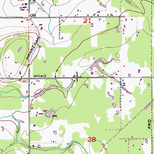 Topographic Map of Heavens-Lass Lagoon Dam, WA
