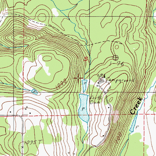 Topographic Map of KOA Dam Number Two, WA