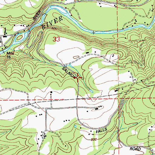 Topographic Map of Julian Dam, WA