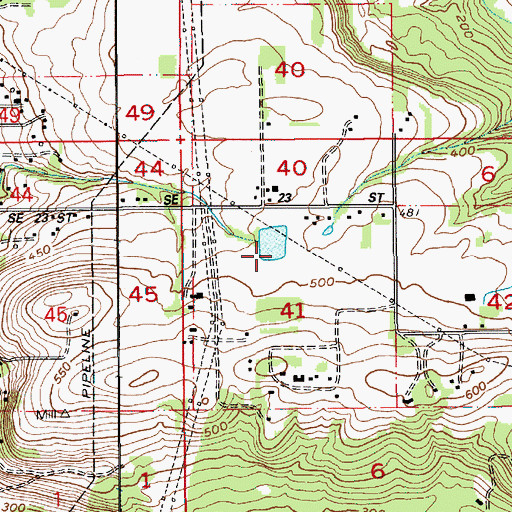 Topographic Map of Price Reservoir Dam, WA