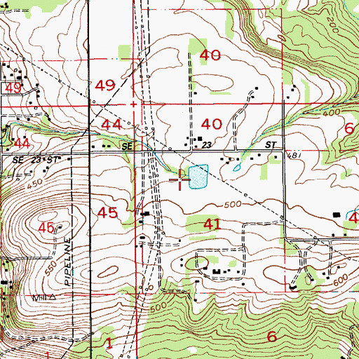 Topographic Map of Price Reservoir, WA