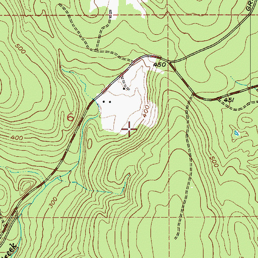 Topographic Map of Scalzo Dam, WA