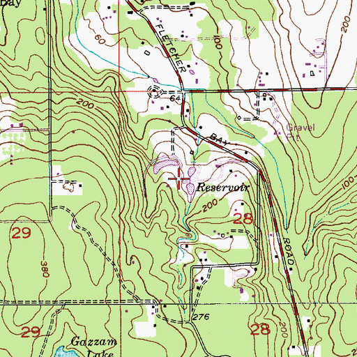 Topographic Map of C and H Johnson Dam Number Two, WA