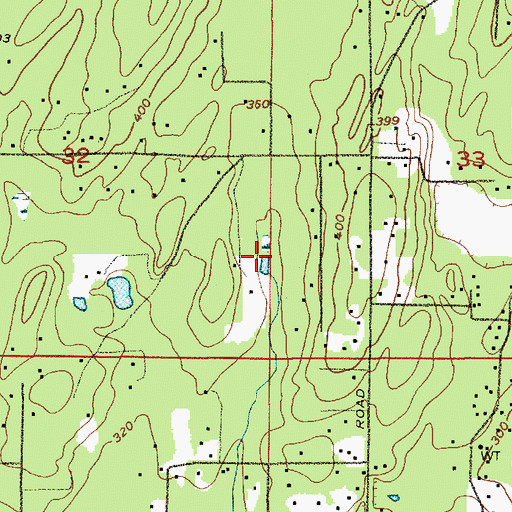 Topographic Map of Barringer Dam, WA
