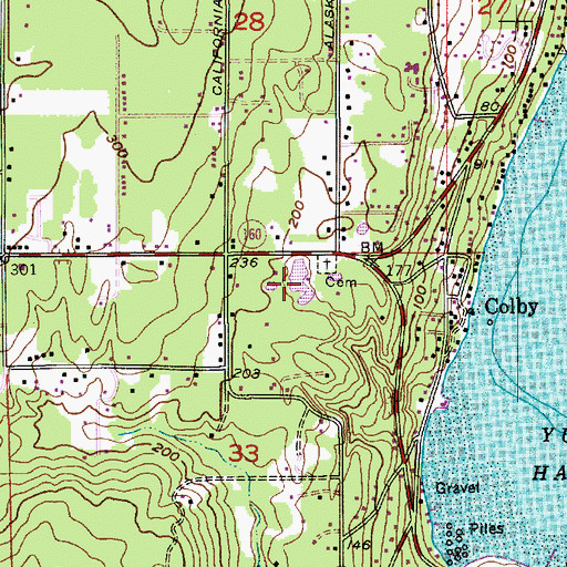 Topographic Map of David Lake Dam, WA