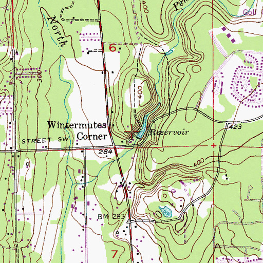 Topographic Map of Garhart Reservoir, WA