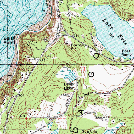 Topographic Map of Wood Dam, WA