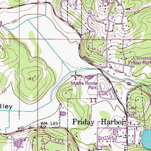 Topographic Map of Schuman Dam, WA