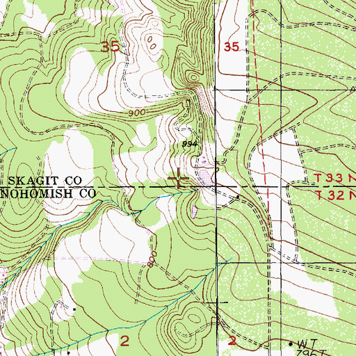 Topographic Map of Victoria Heights Reservoir Dam, WA